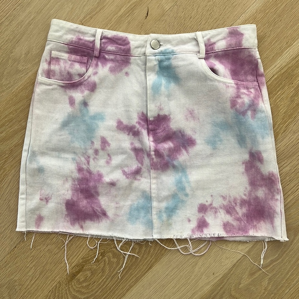 She+Sky tie-dye Jean skirt in Woman’s small
